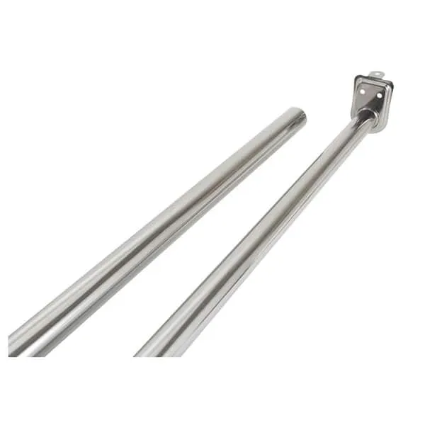 Design House 206052 Adjustable 48 72-inch Closet Rod, Polished Chrome, inch inch