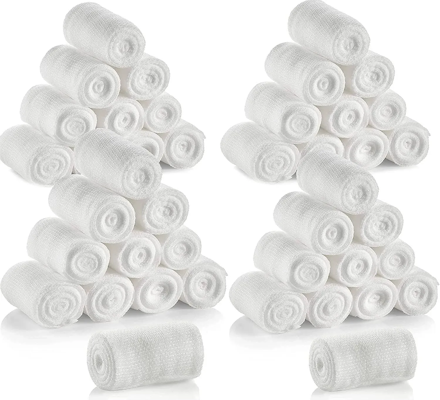 Gauze Bandage Rolls - (48 Pack) 2 in x 4.1 Yards Per Roll of Medical Grade Gauze Bandage and Stretch Bandage Wrapping for Dressing All Types of Wounds and First Aid Kit by MEDca, (2-Inch, 48 Pcs)