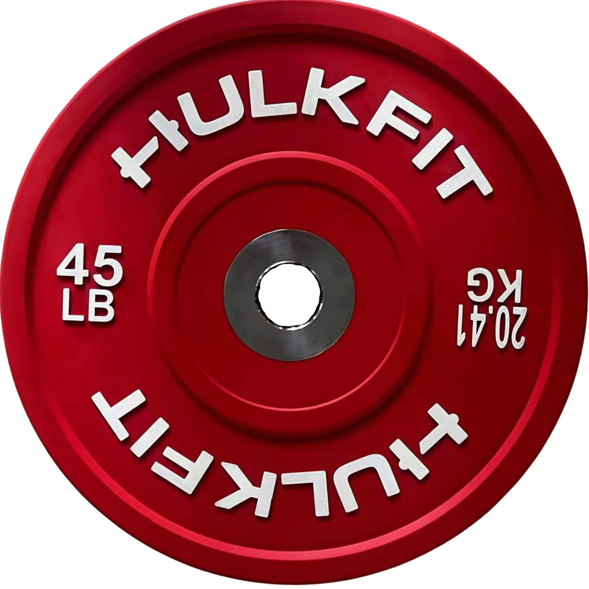 Sport Series 2&#034; Olympic Shock Absorbing Rubber Bumper Weight Plates for Barbe...