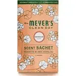 Mrs. Meyer's Air Freshener Sachets, Fragrance for Your Locker, Car, Closet, and Gym Bag, Geranium, Pack of 3