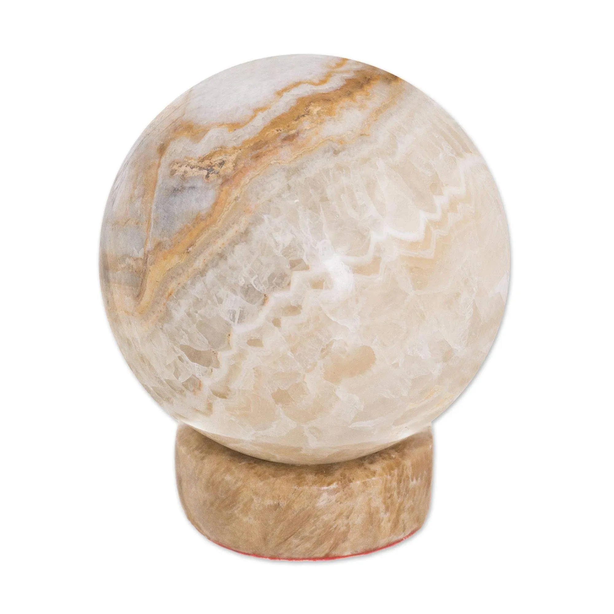 Handmade Inner Peace Calcite and jasper sphere - Peru - Traditional - Decorative Objects And Figurines - by NOVICA | Houzz