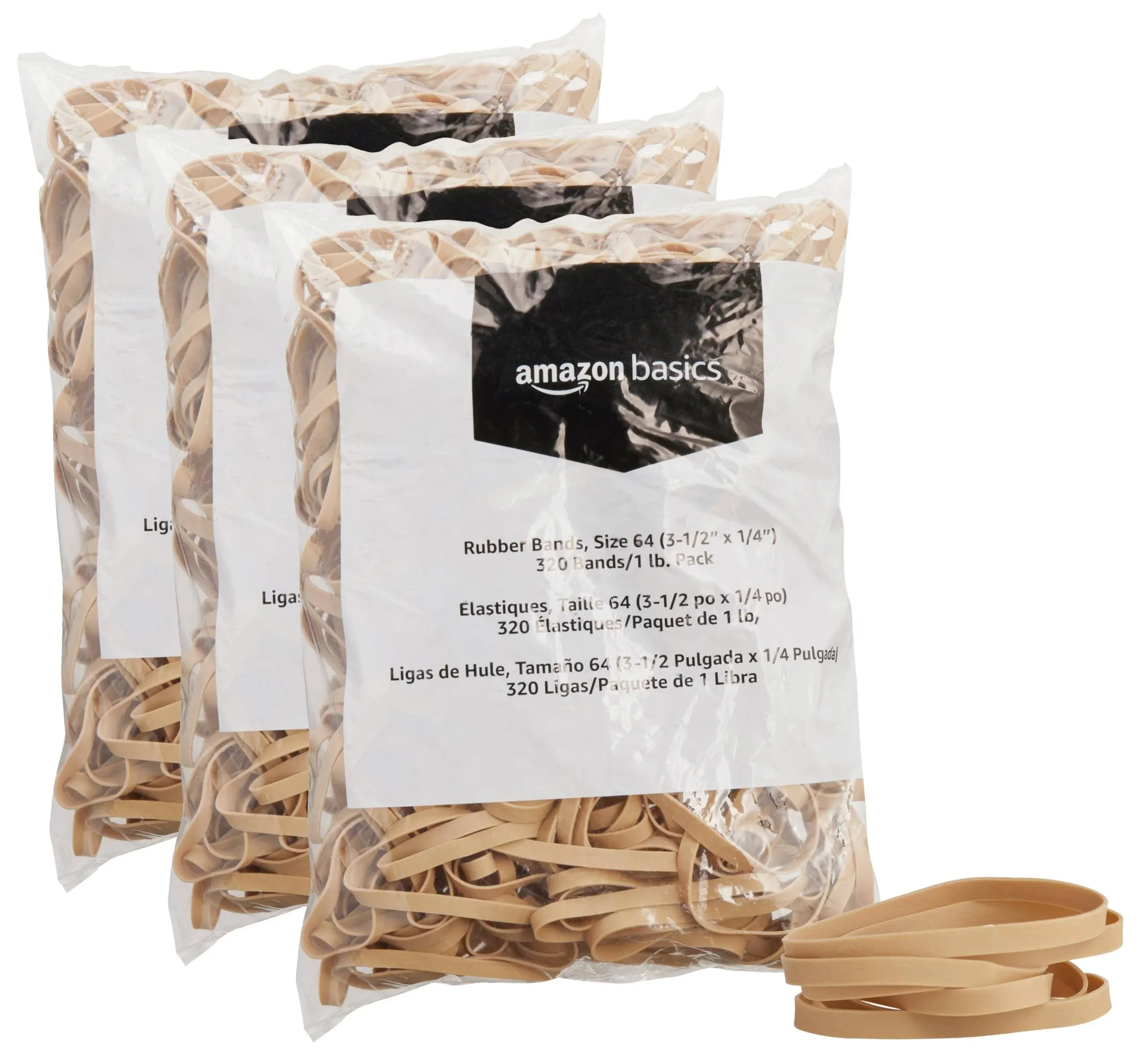 Amazon Basics Rubber Bands Size 64