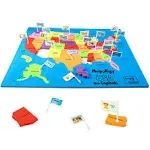 Imagimake Mapology World &amp; USA with Flags And Capitols, 78 Puzzle Pieces