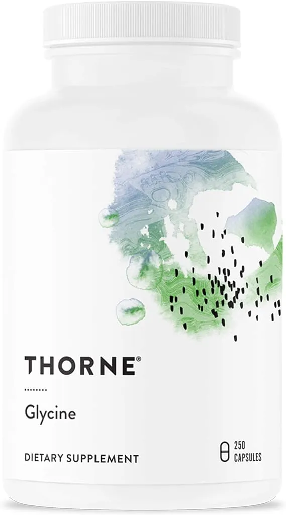 Thorne Glycine - Amino Acid Support for Relaxation, Detoxification, and Muscle Function - 250 Capsules