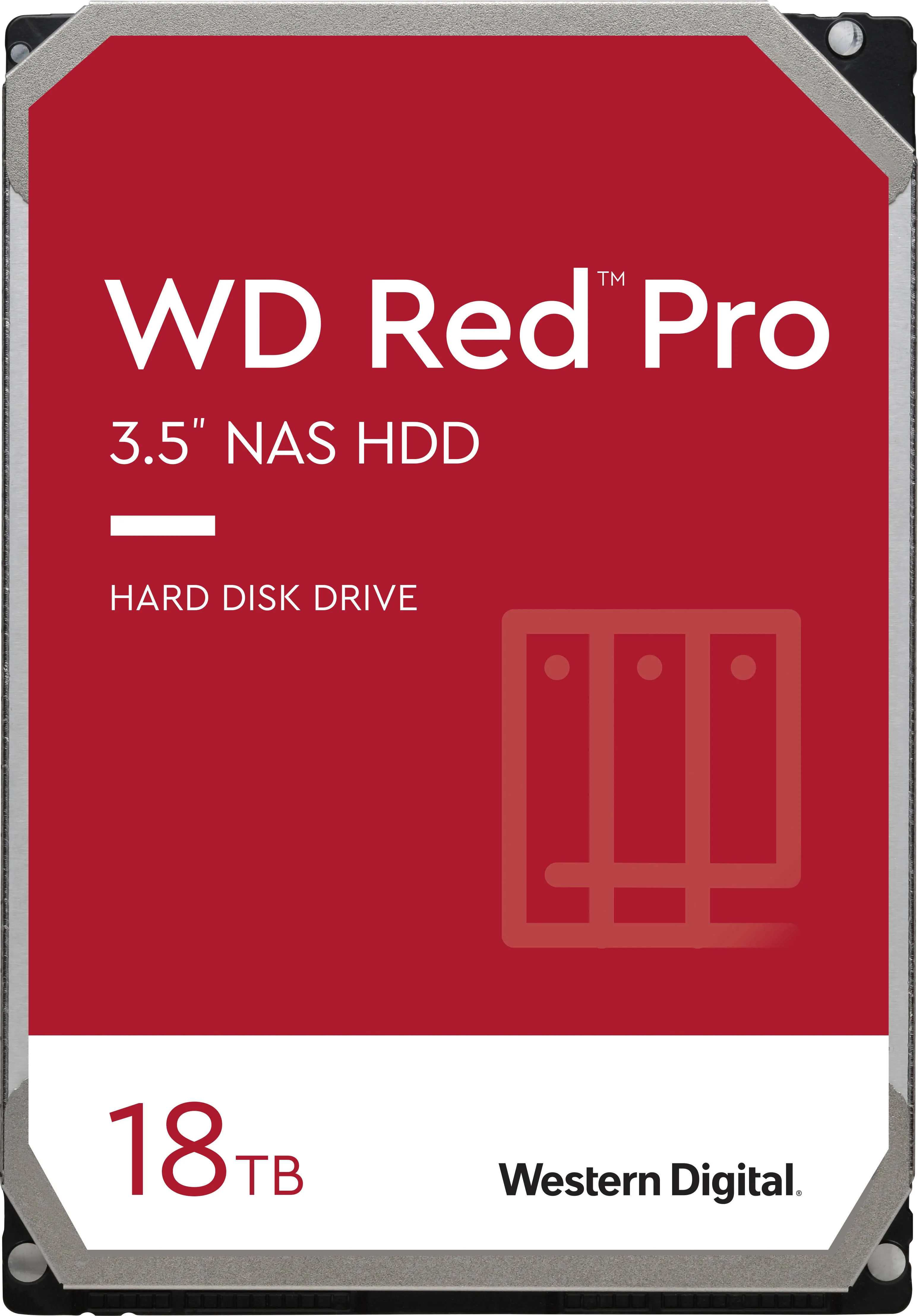 WD 18TB Red Pro 7200 RPM SATA III 6Gb/s 3.5 Internal NAS CMR HDD