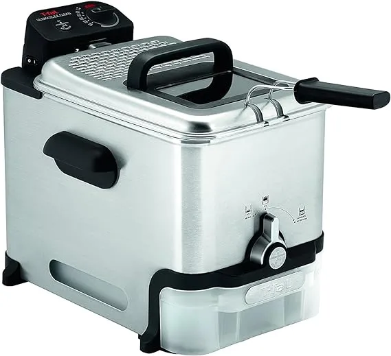 Deep Fryer with Automatic Oil Filter (fr800051) - Stainless Steel, 3.5 L - 010942216391