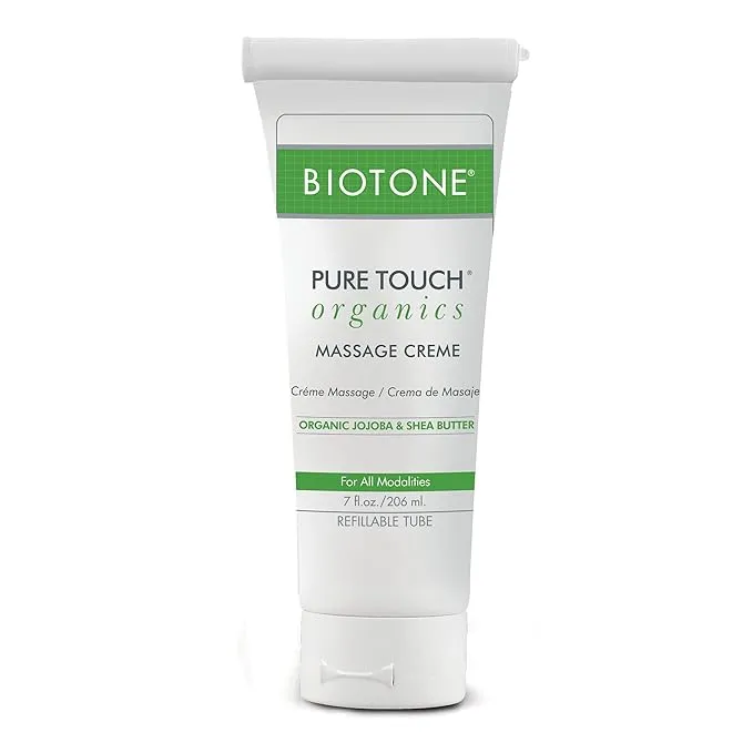 Biotone Pure Touch Organics Massage Creme 7 oz Tube