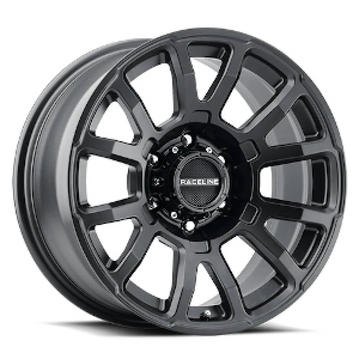 Raceline 950B Gauge 20x10in 6x135 BP -19mm Offset 87.1mm Bore - Satin Black Wheel