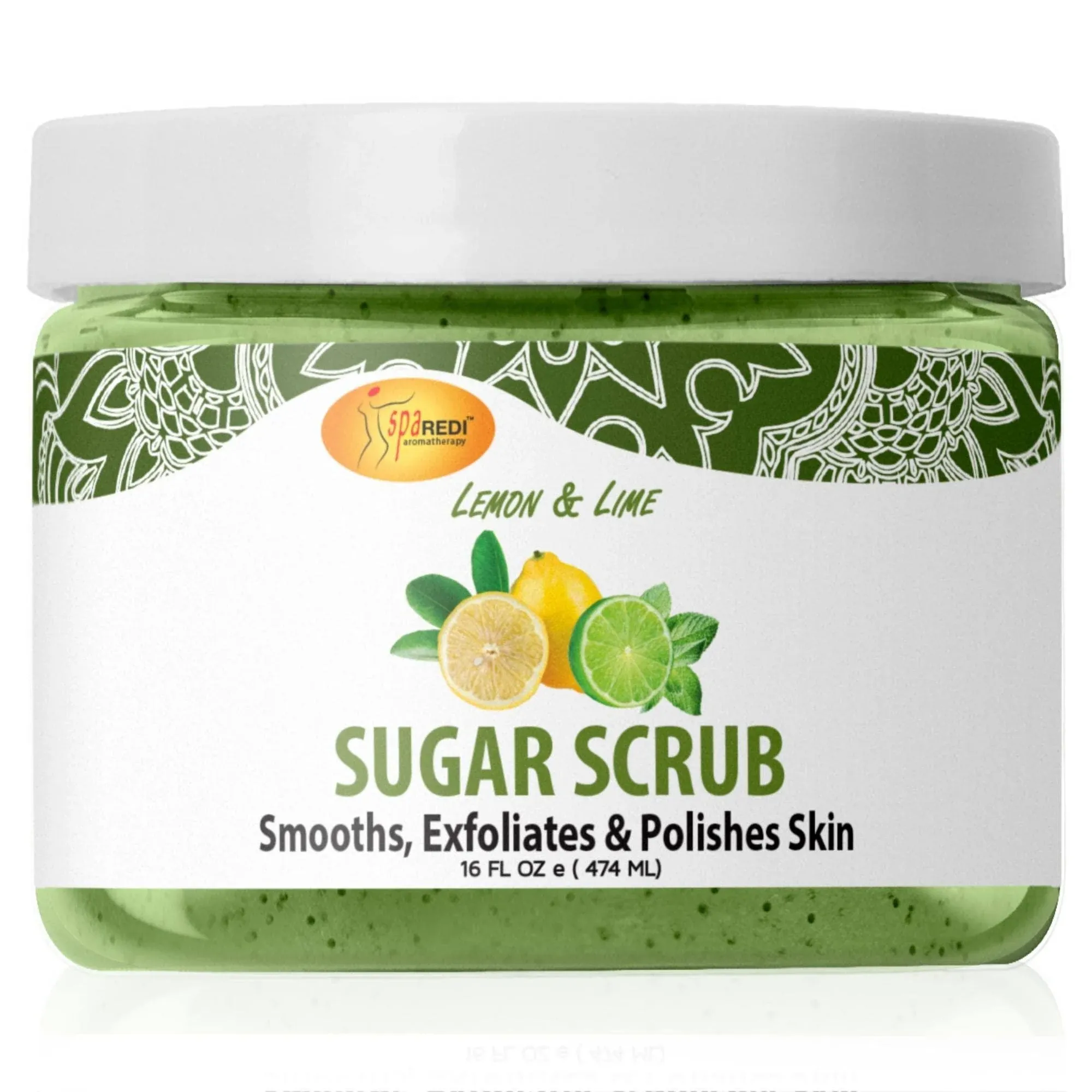 Spa Redi Sugar Scrub Lemon Lime 16oz