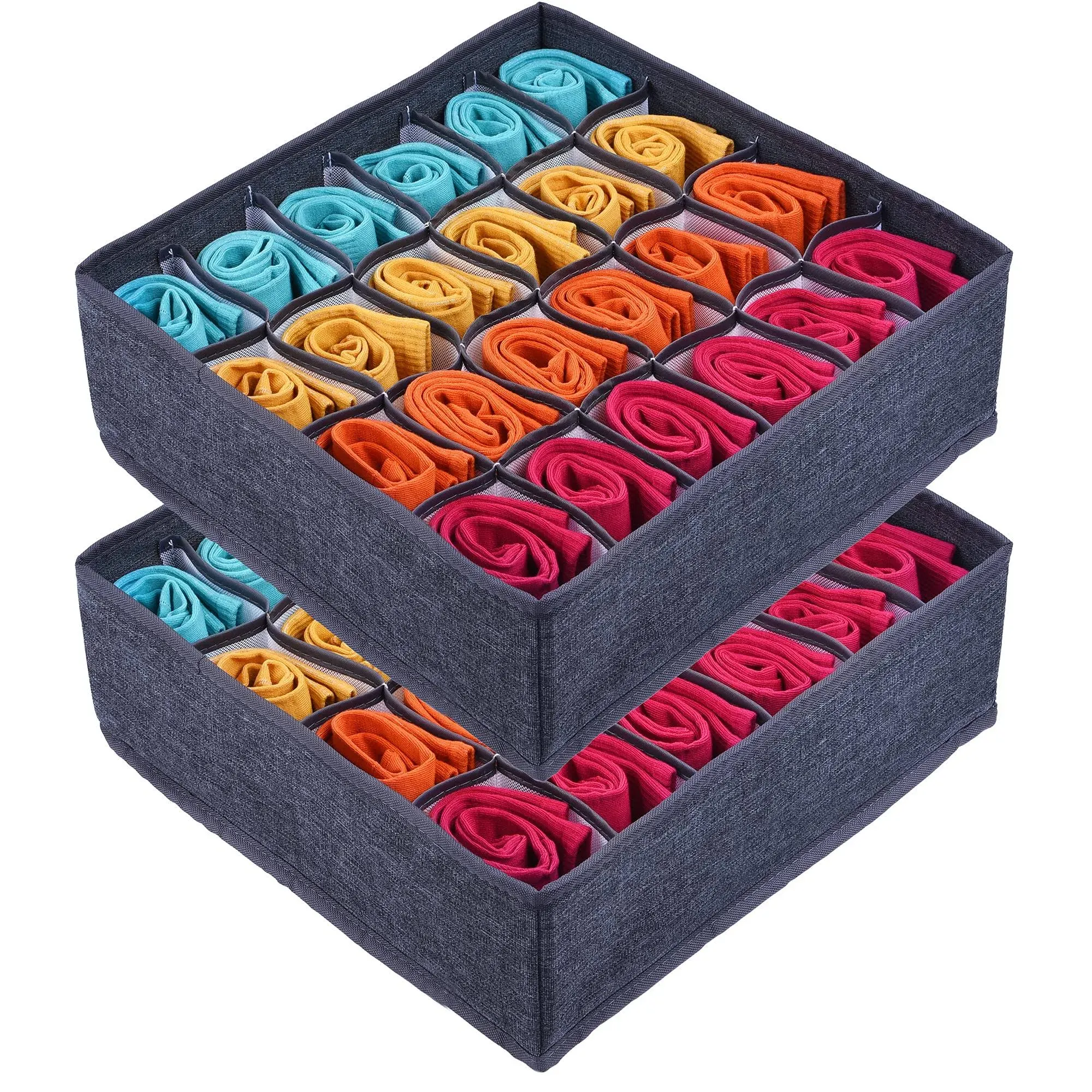 ULG 2 Pack Sock Drawer Organizer