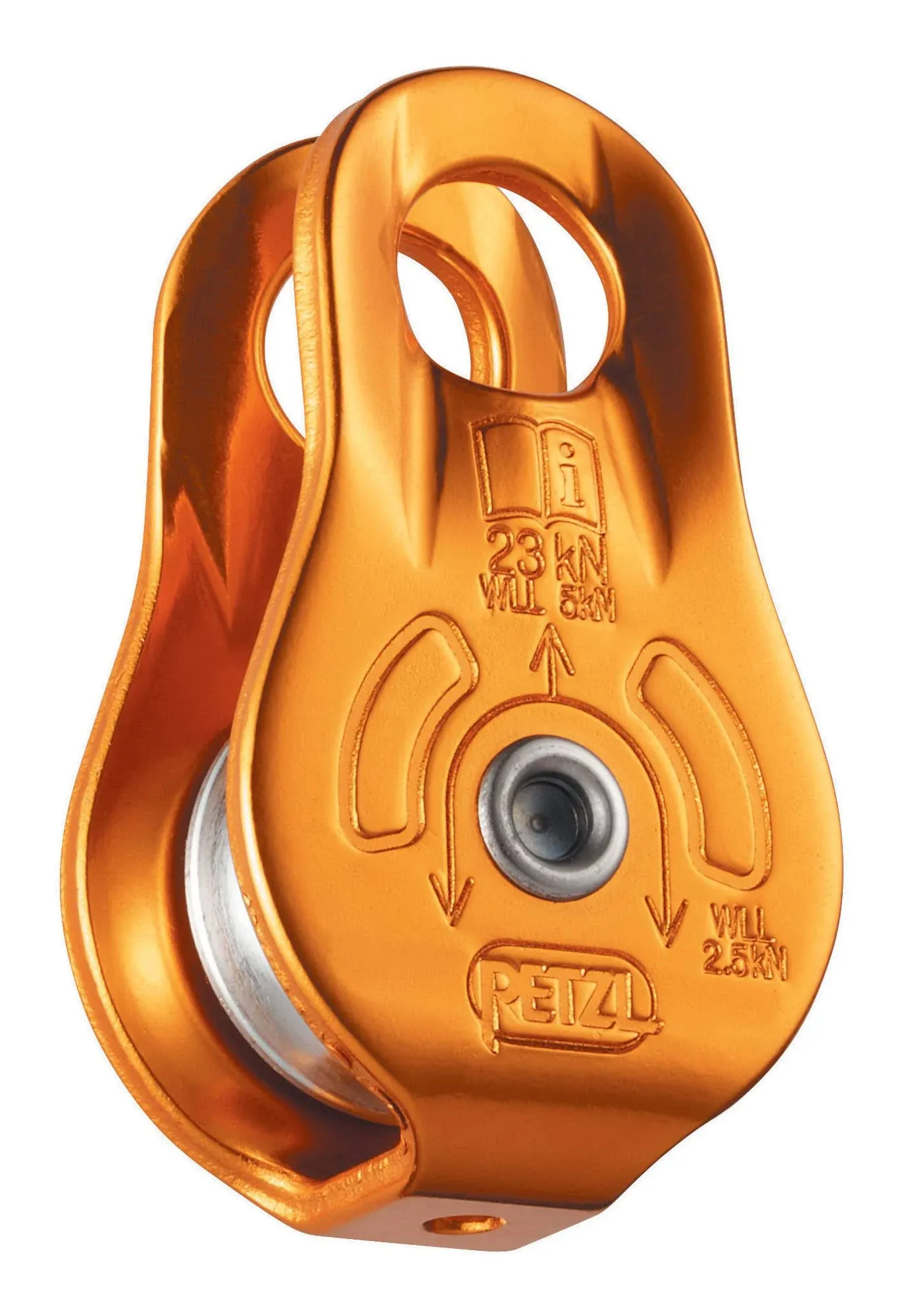 Petzl FIXE Pulley - Versatile Compact Pulley With Fixed Side Plates for Hauling and Rigging