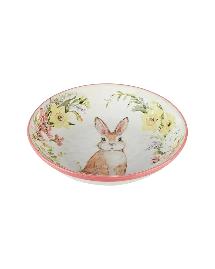 Shop Certified International Easter Garden Serving Bowl In Multicolor