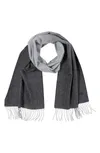 Ombré Cashmere Scarf In Grey