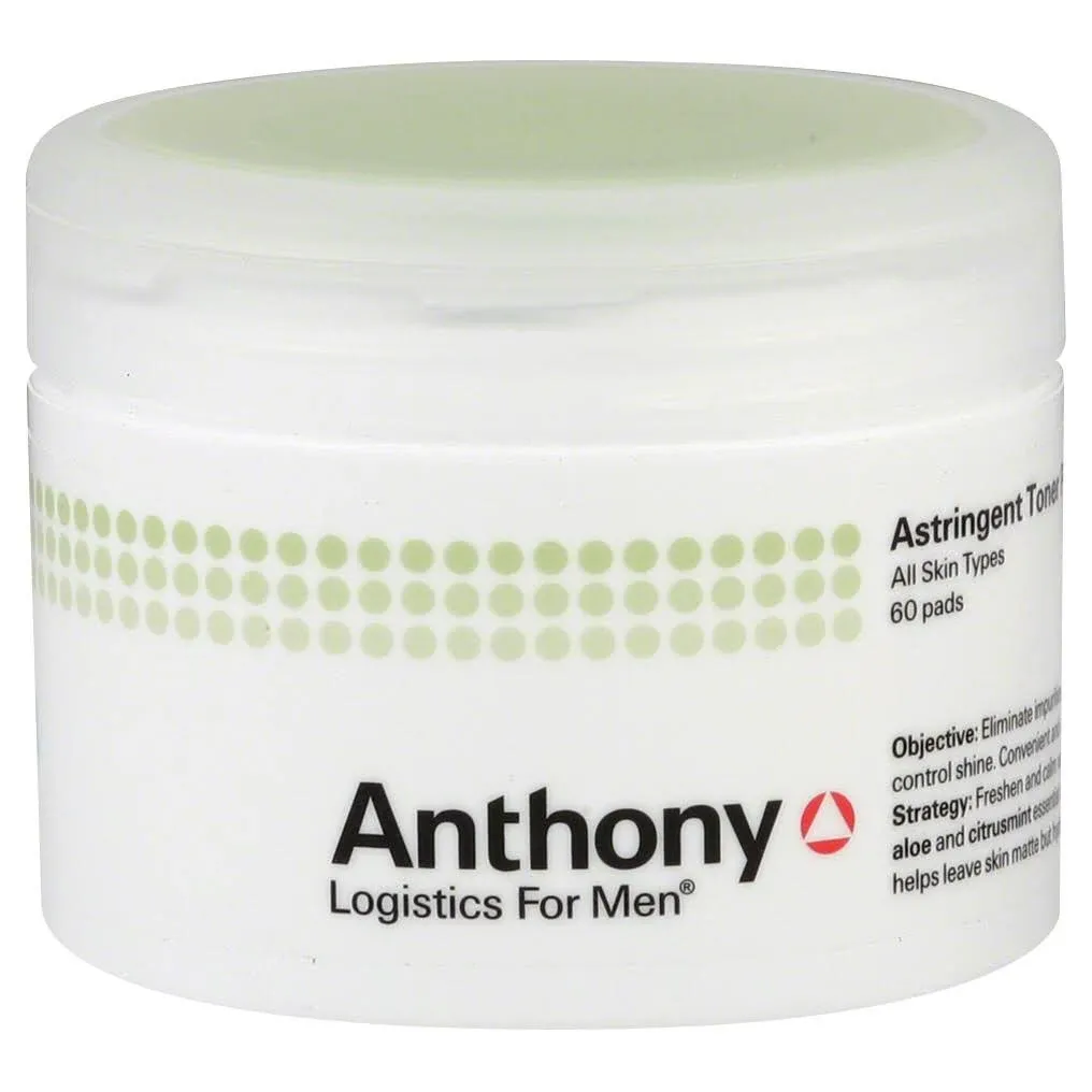 Anthony Logistics For Men Astringent Toner Pads - 60 pads