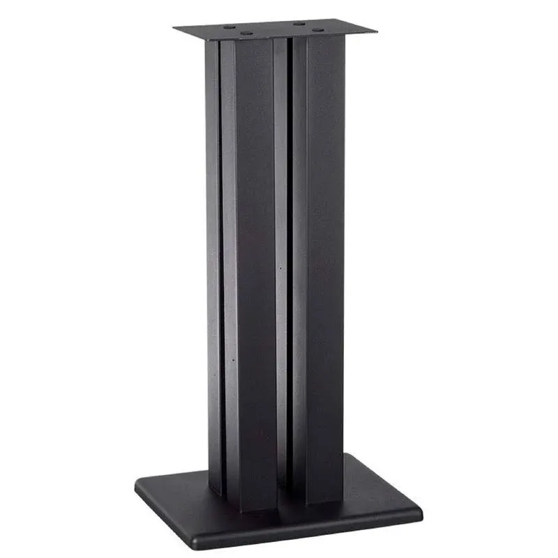 Monolith 24 Inch Speaker Stand (Each) - Black | Supports 75 lbs, Adjustable S...