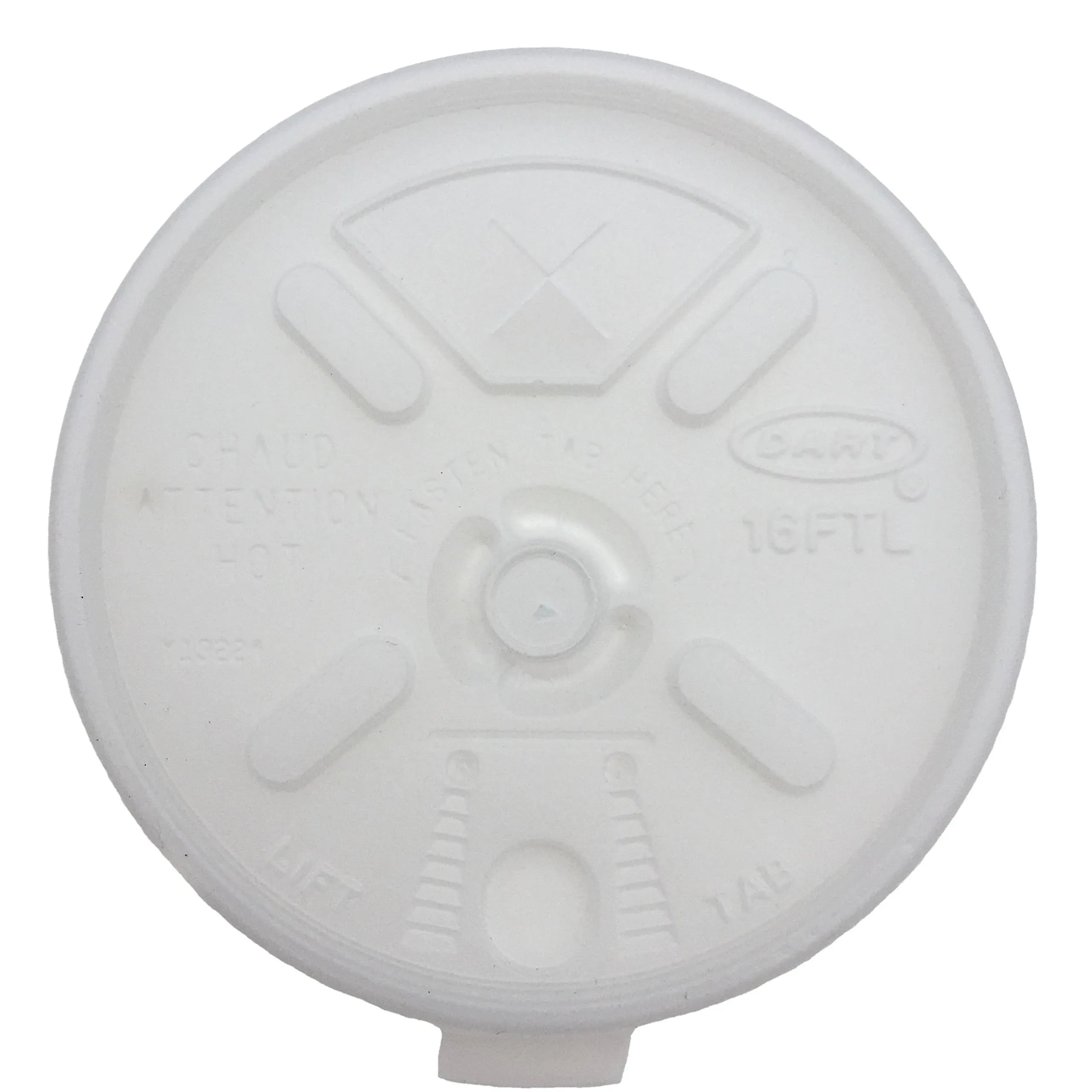 Dart Lift 'n' Lock Lids, Translucent, 1000/Carton (16FTLS)