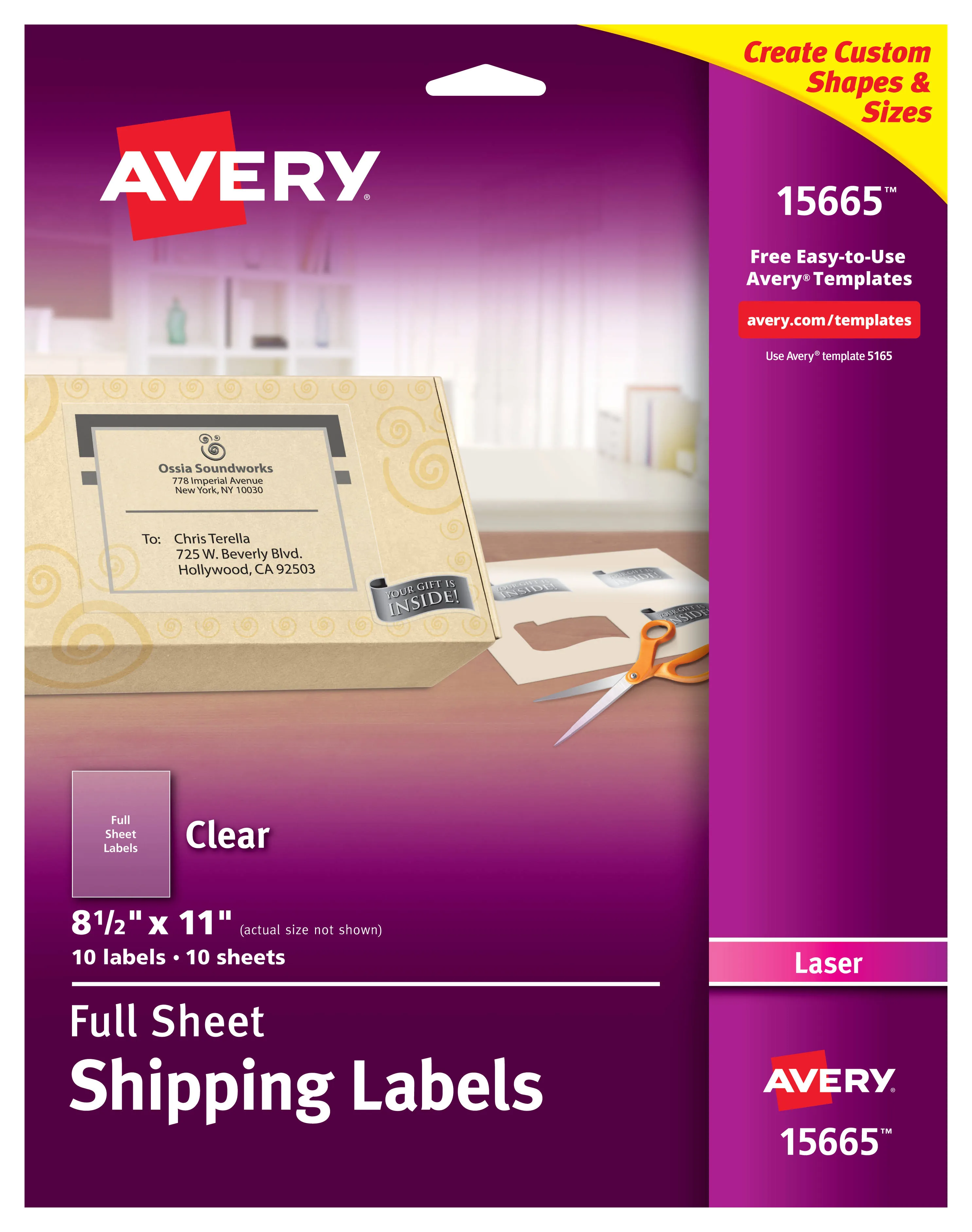 Avery Easy Peel Return Address Labels