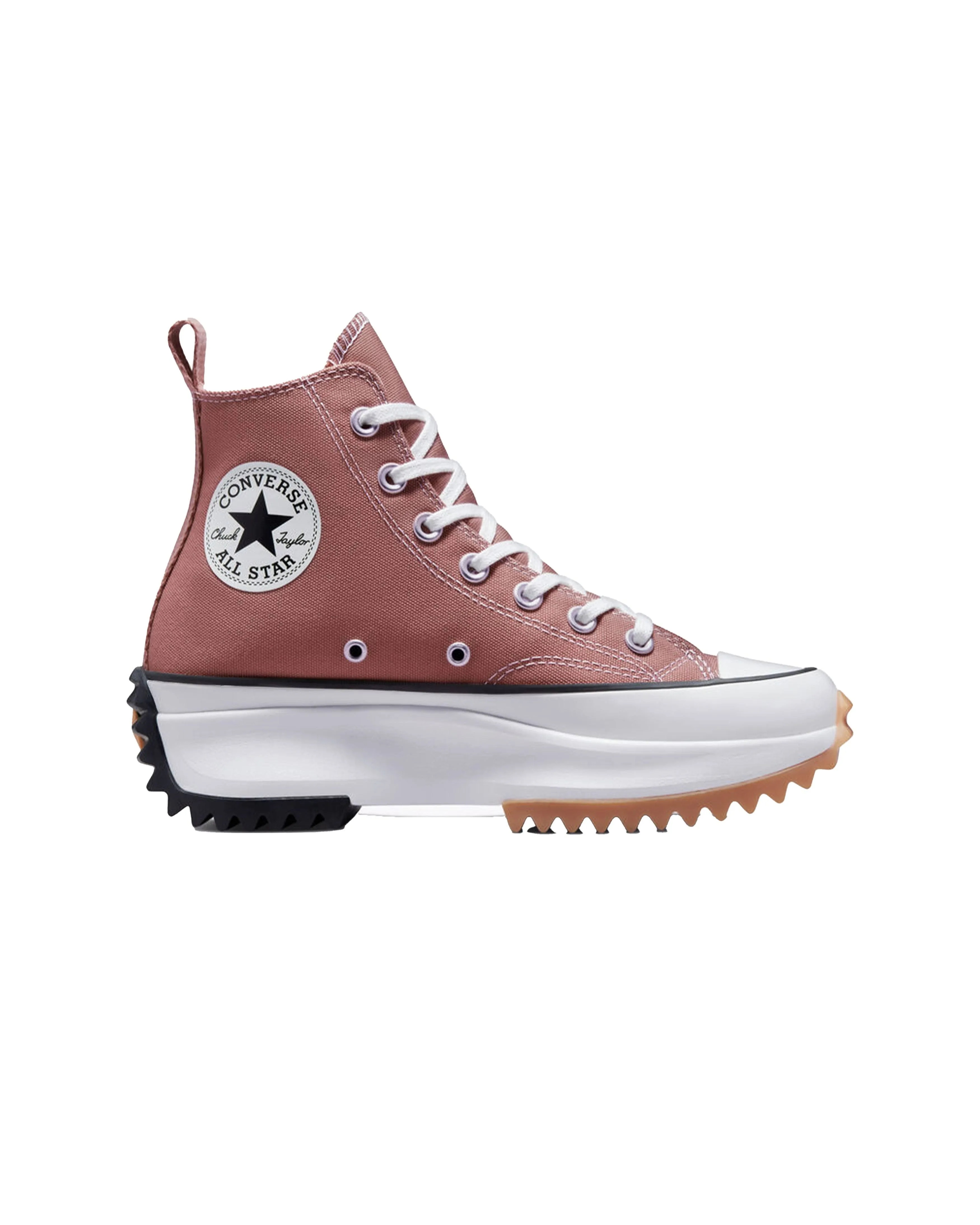 Converse Run Star Hike Hi Saddle Pink Black White A00852C Mens 8 / Women’s 9.5