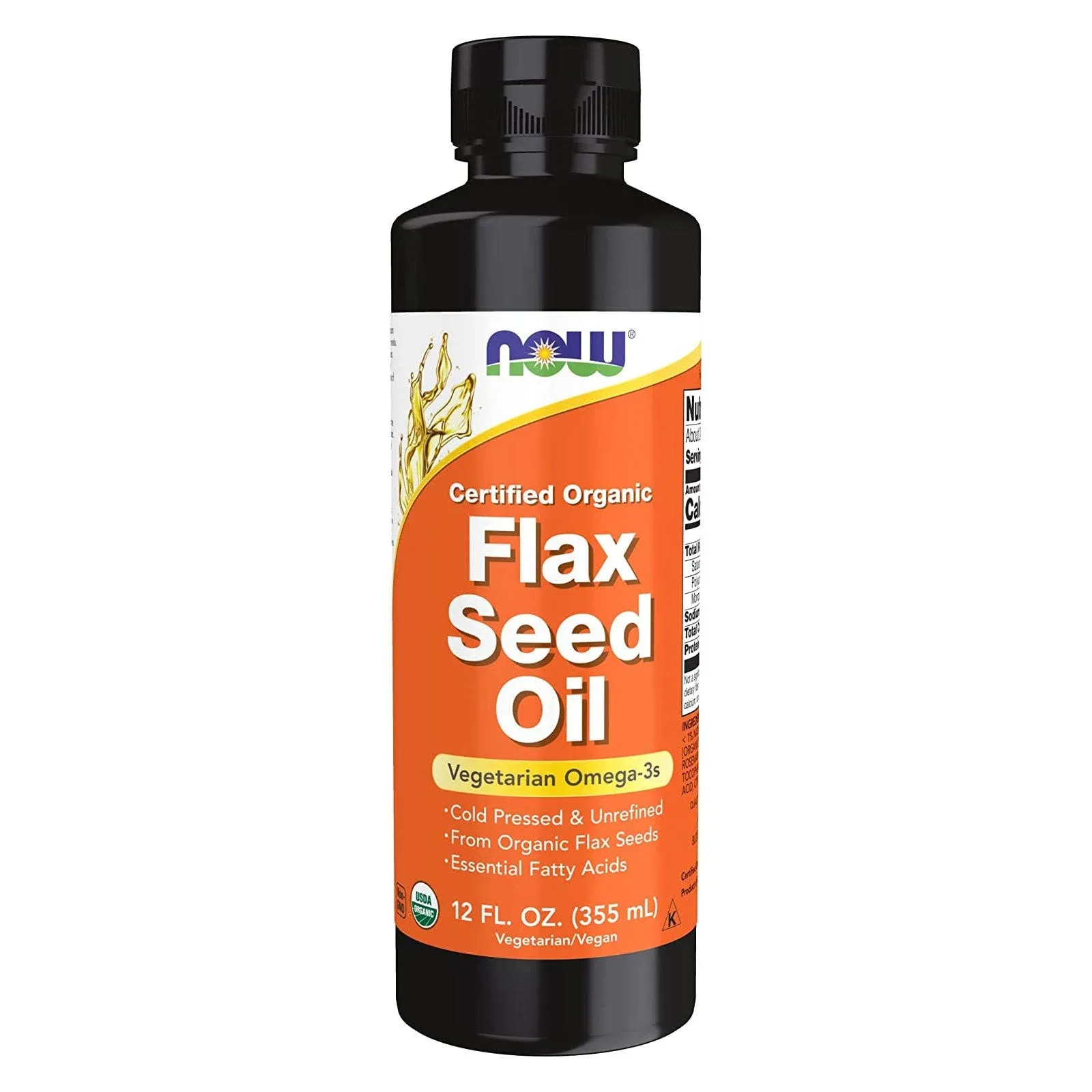 Now Flax Seed Oil (Organic) 12 fl oz