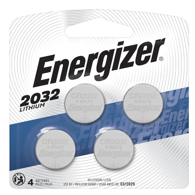 Energizer Lithium CR2032 Button Cell Batteries, 6 Count