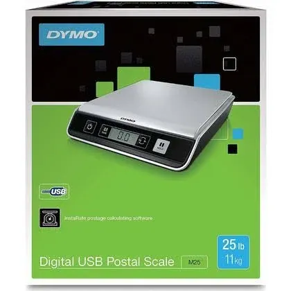 Dymo M25 Digital USB Postal Scale, 25 lb