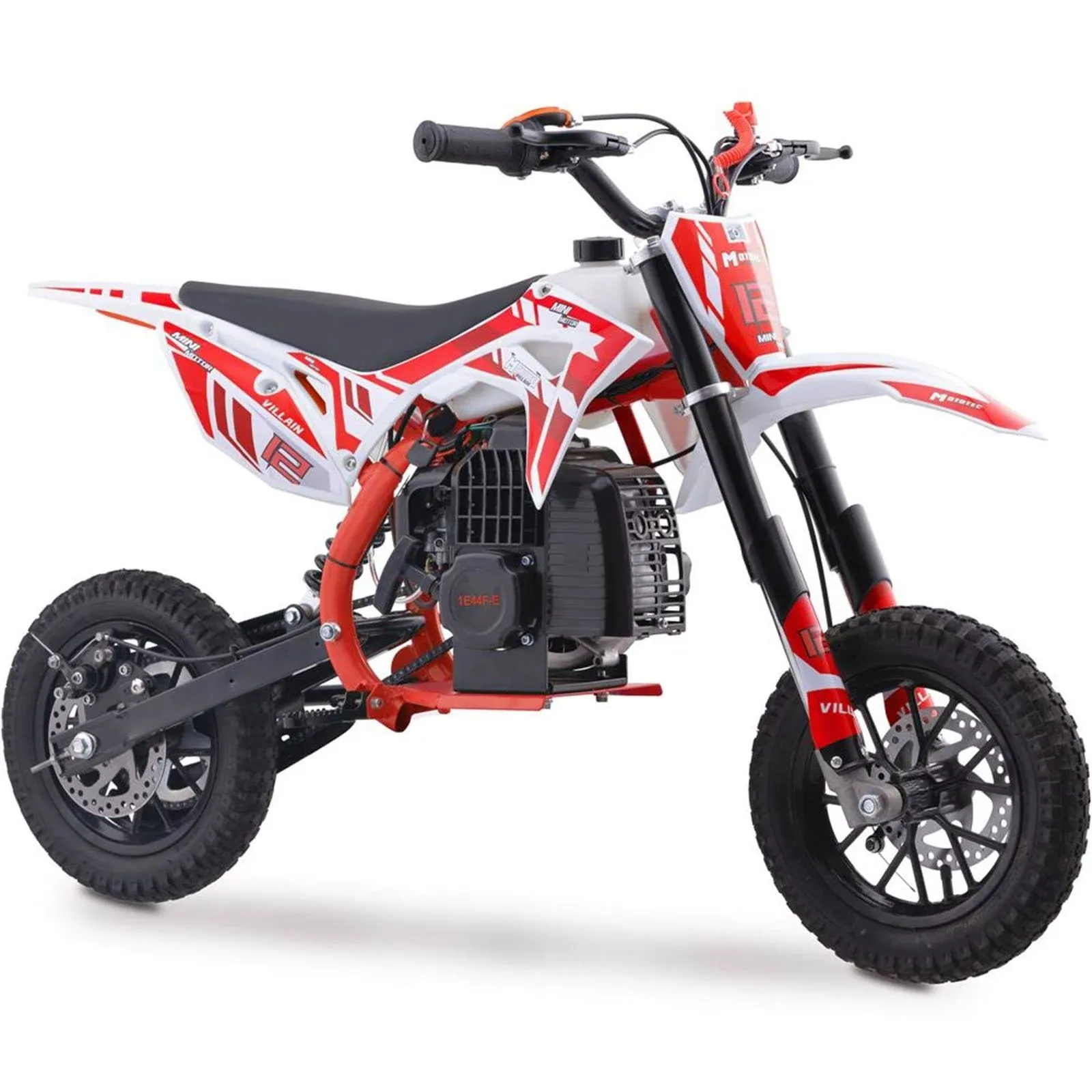 MotoTec 52cc Villain Kids Gas Dirt Mini Bike