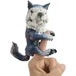 WowWee Untamed Dire Wolf by Fingerlings – Midnight (Black and Red) – Interactive Collectible Toy – By WowWee