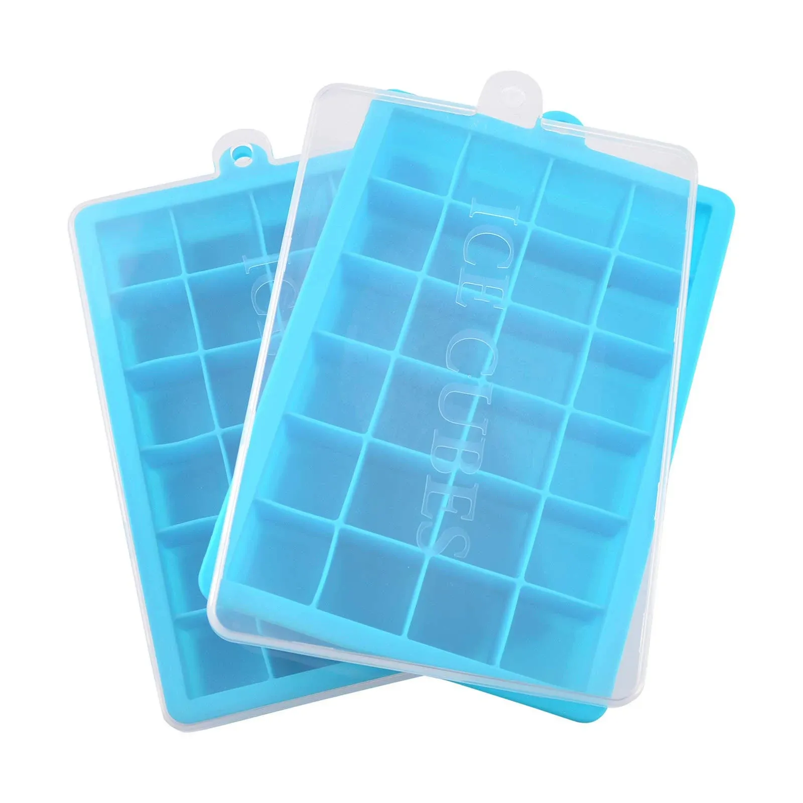 Guardians Ice Cube Tray, Silicone Square Ice Trays Easy Release Stackable Ice ...