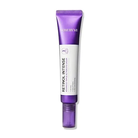 SOME BY MI Retinol Intense Advanced Triple Action Eye Cream - 1.01Oz, 30ml - Fine Lines and Dark Circles Care for Sensitive Skin - Mild Retinol Under Eye Night Cream for Aging Signs - Korean Skin Care