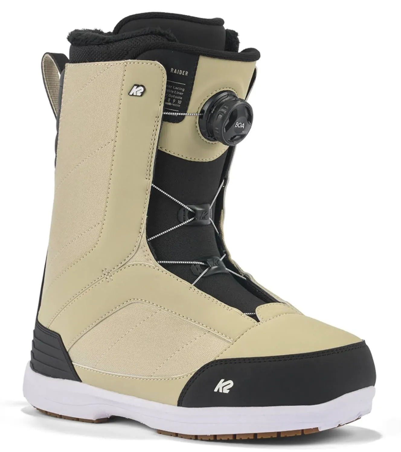 K2 Raider Snowboard Boots 2024, Off White / 10