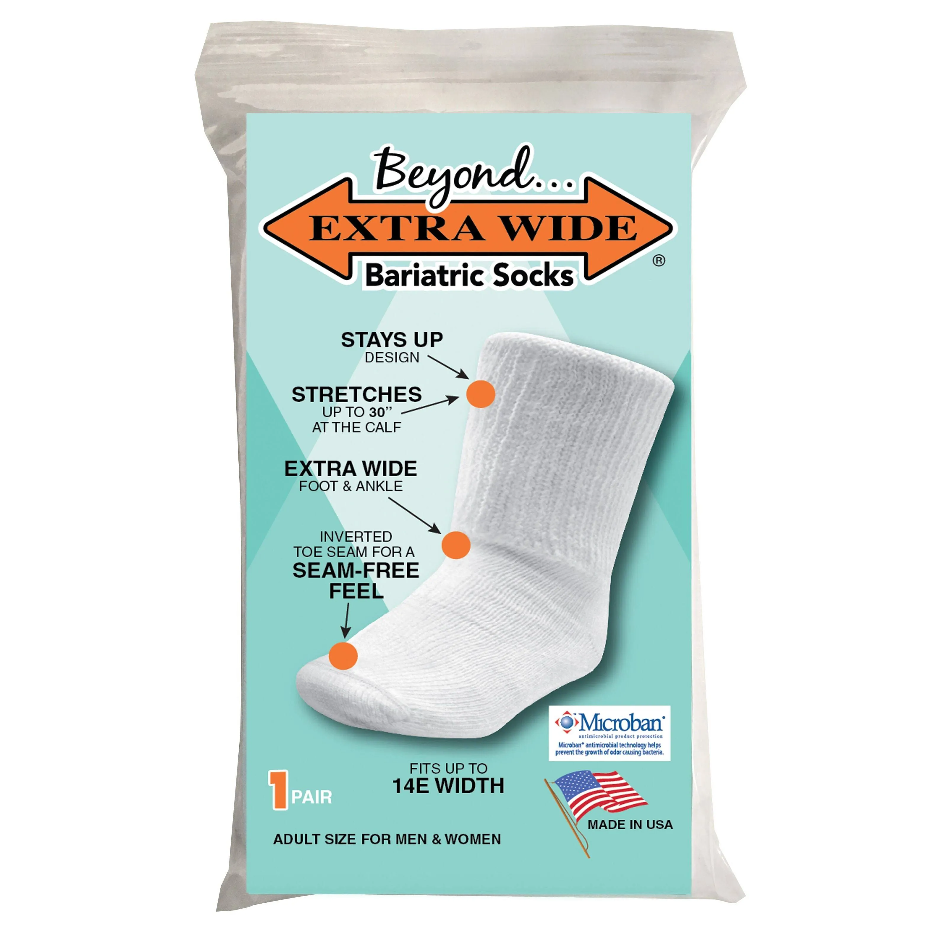 Beyond Extra Wide Bariatric Socks (2 Pairs)