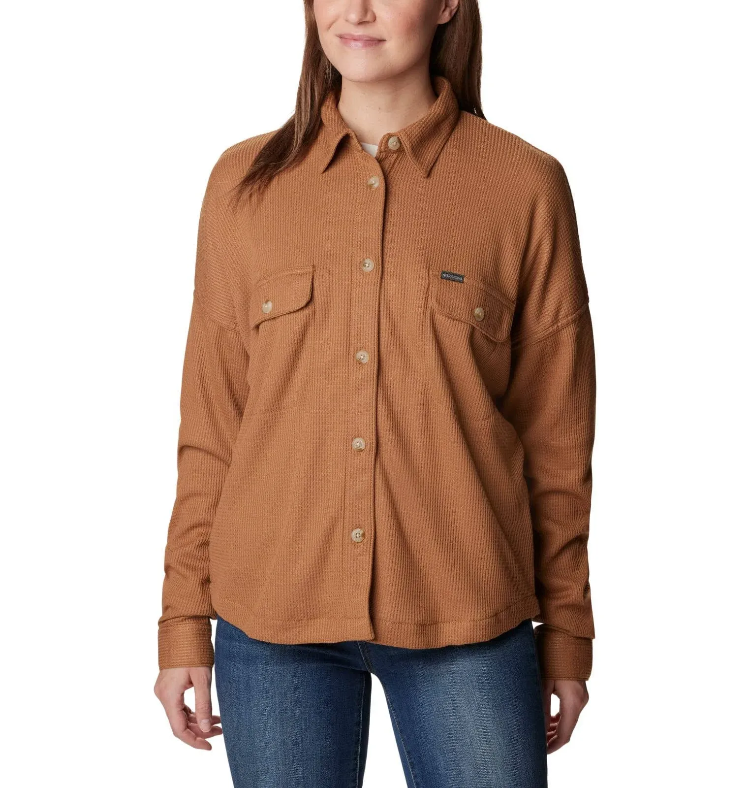 Columbia Women's Holly Hideaway Waffle Shirt Jacket