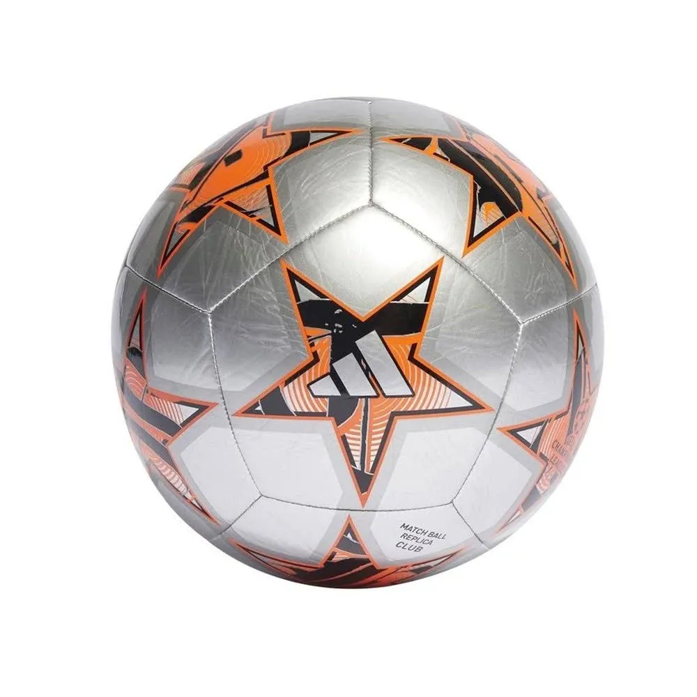 Adidas Champions League Club Football - Silver/Orange