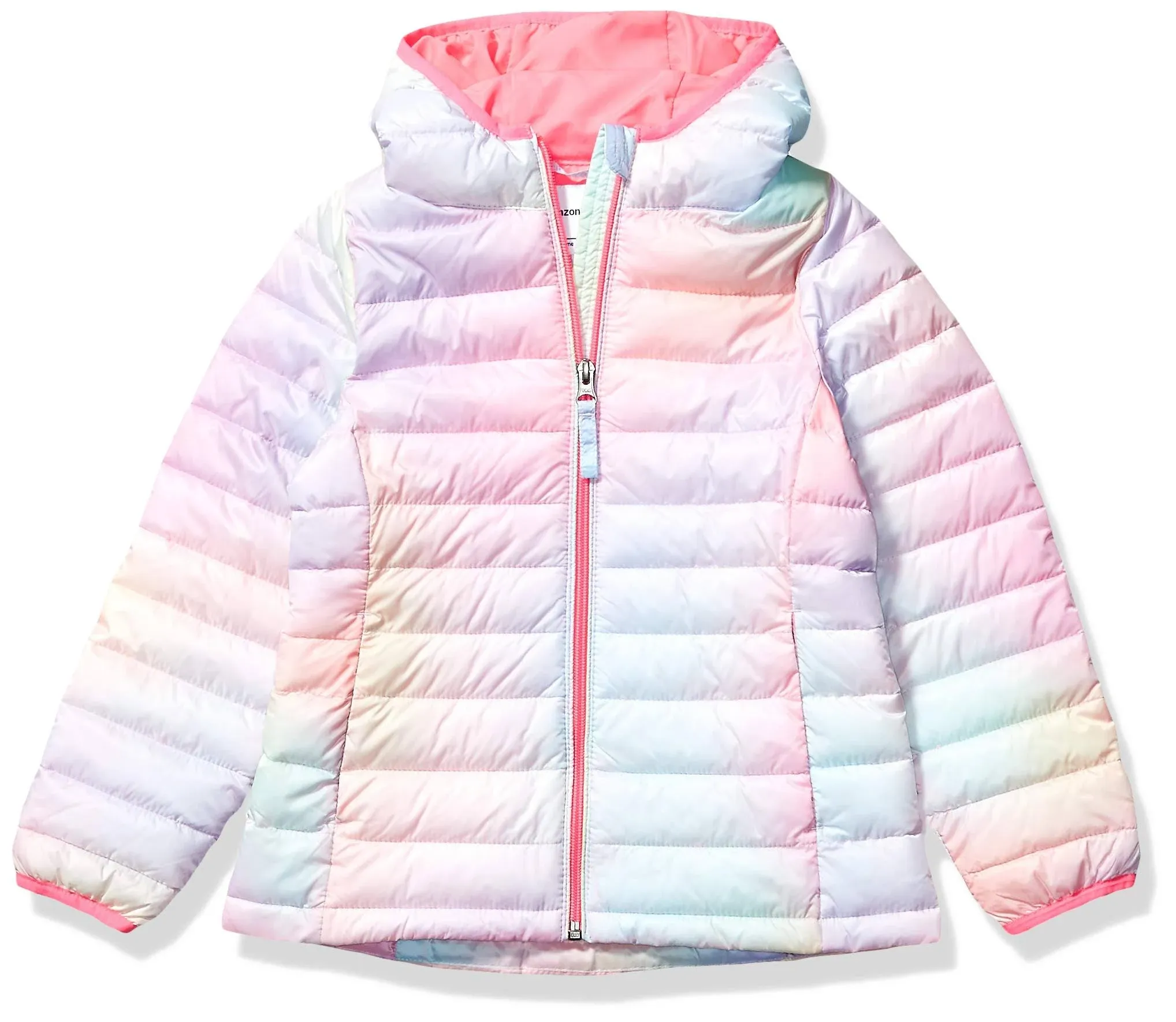 coat for girls with color pink and warm for winter