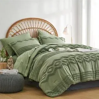 Tufted Comforter Set 7 Piece Bed in A Bag