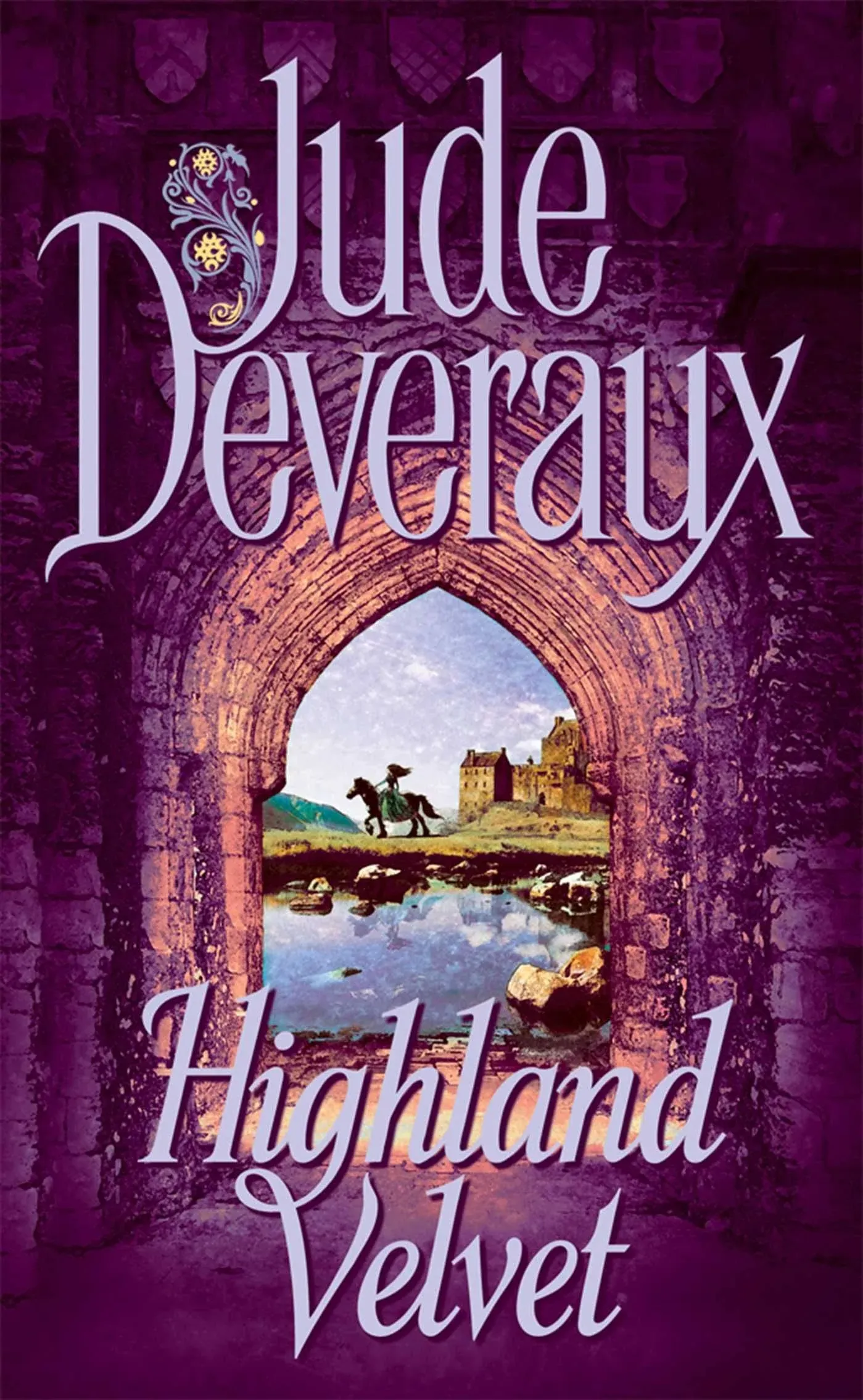 Jude Deveraux HIGHLAND VELVET Montgomery #1 (Medieval Scottish Romance) Nr Mint 