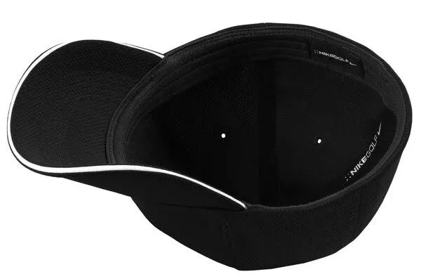 Nike 333115 Dri-Fit Mesh Swoosh Flex Sandwich Cap - Black - S/M