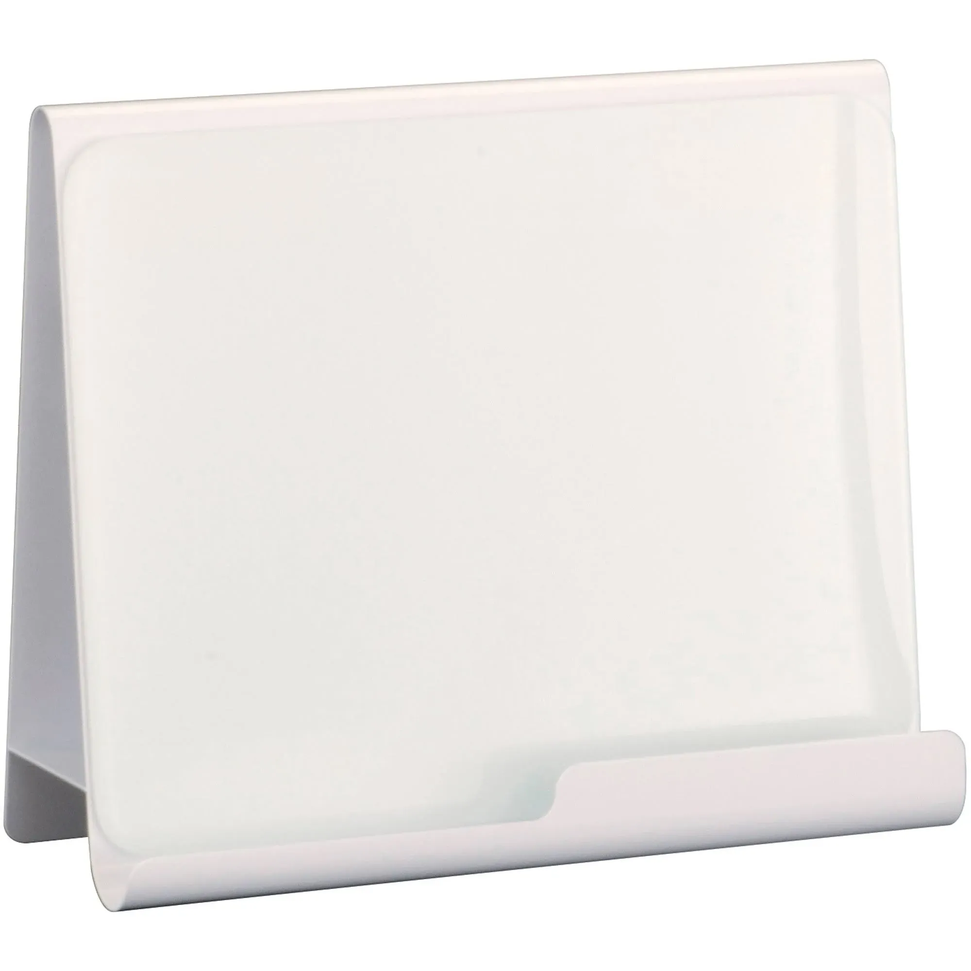 Safco Wave Desktop Whiteboard & Magnetic Document Stand - White