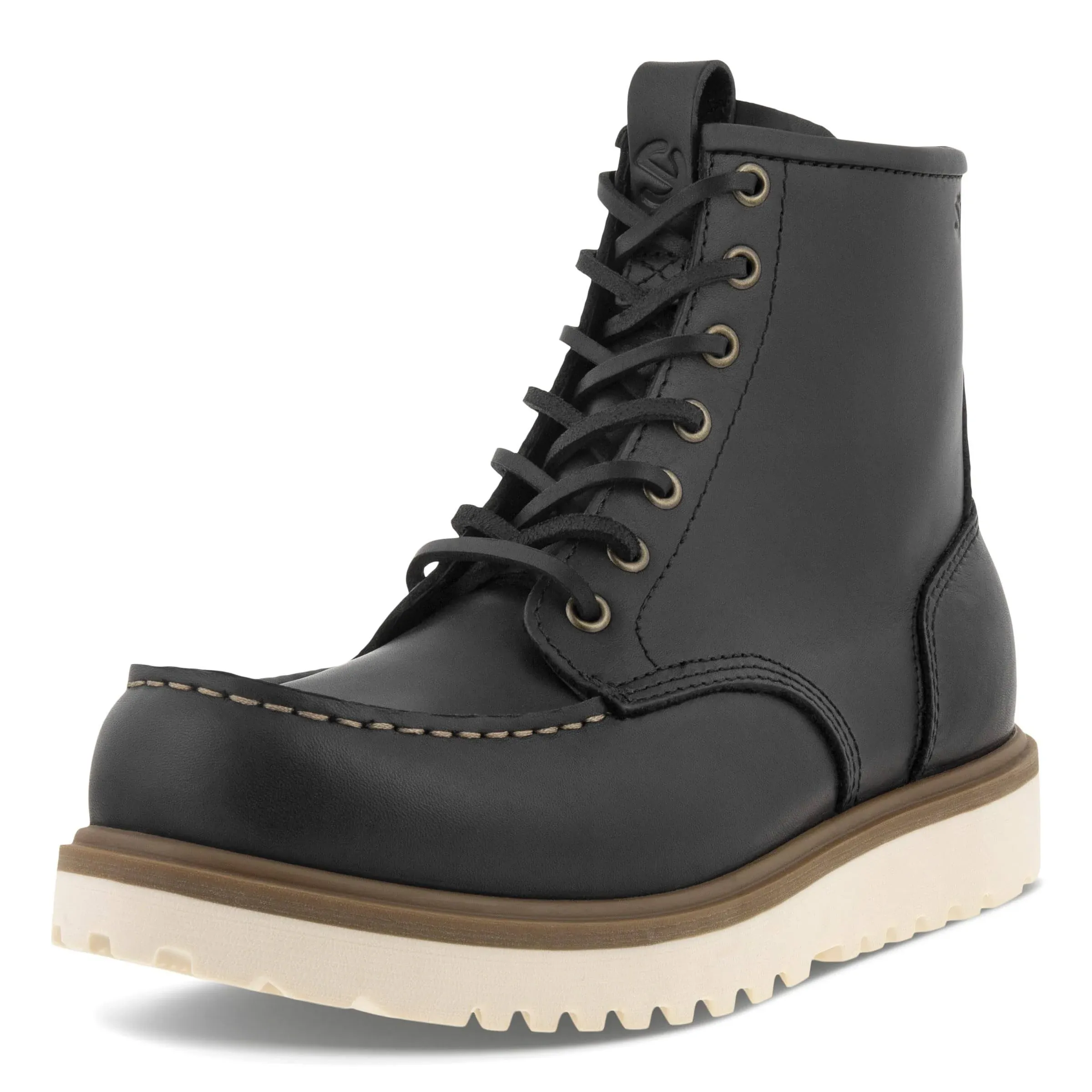 ECCO Men's Staker Moc Toe Tie Fashion Boot