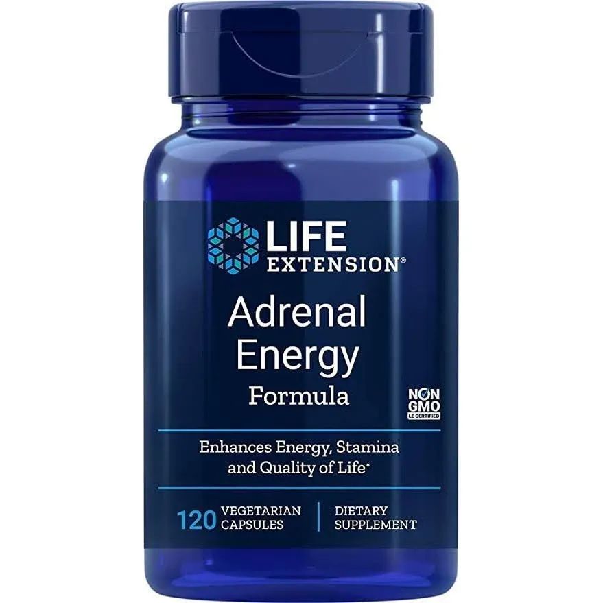 Adrenal Energy Formula 60 vegetarian capsules - Life Extension