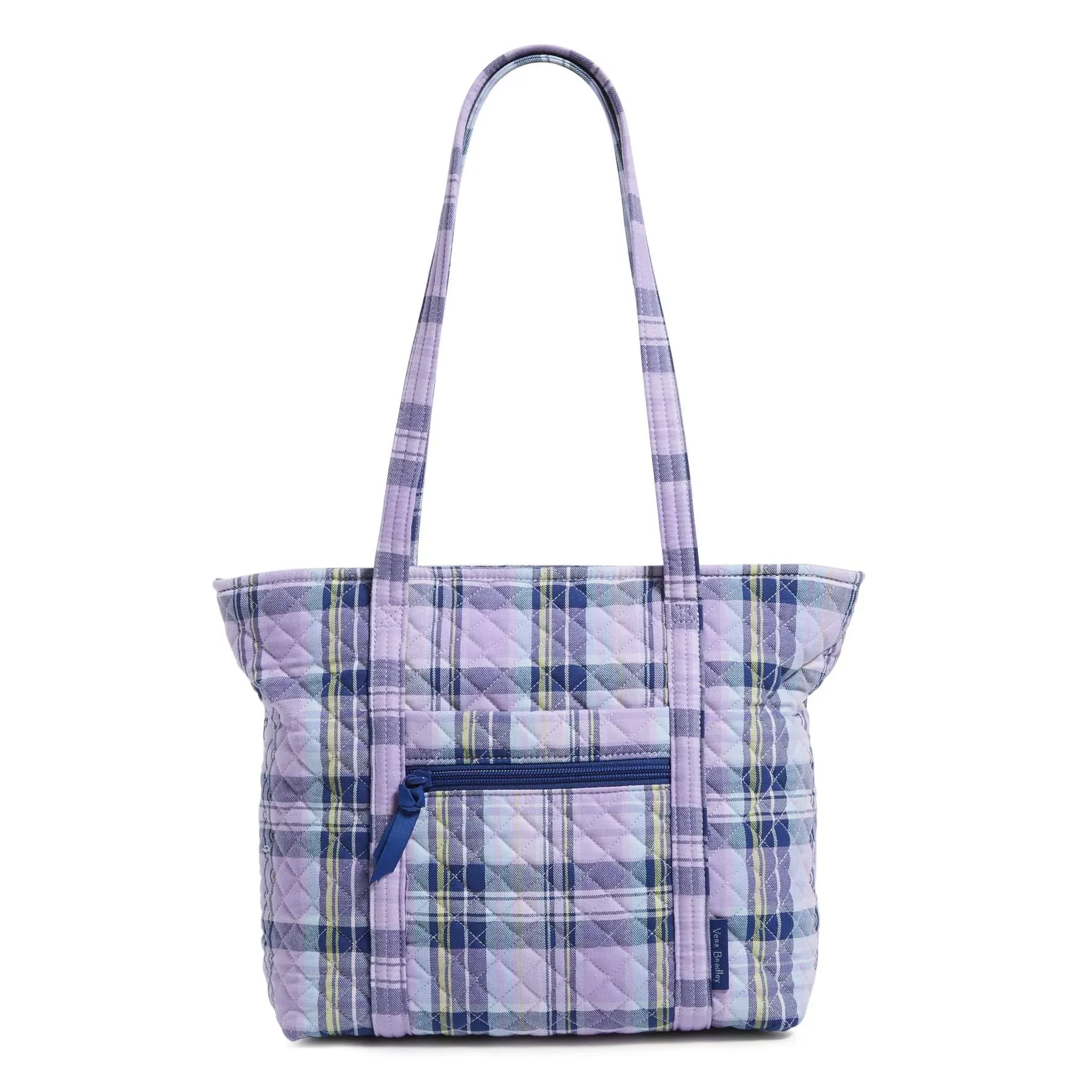 Vera Bradley : Small Vera Tote Bag in Amethyst Plaid