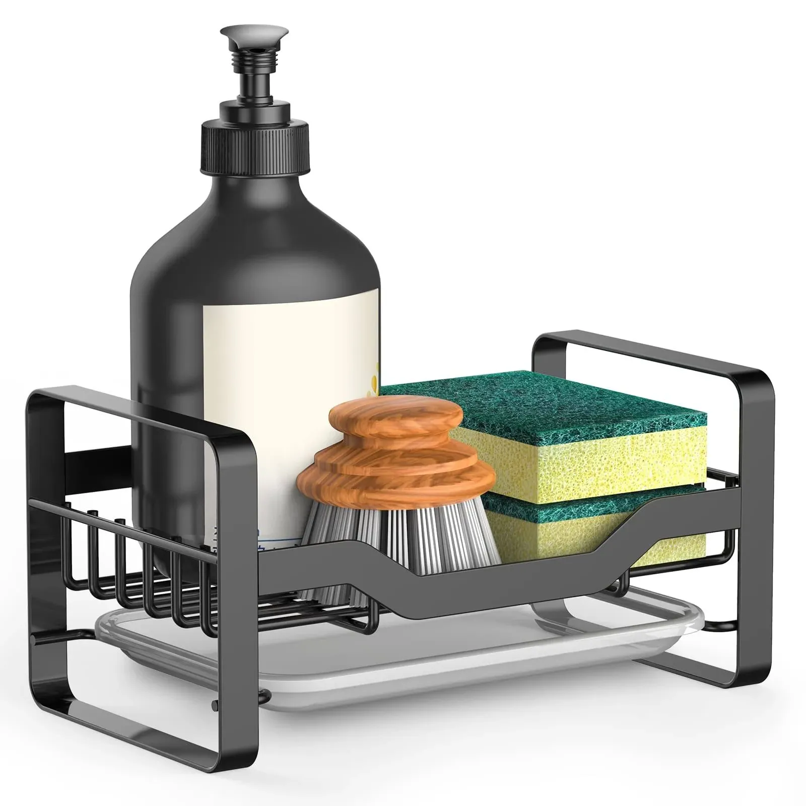 Kitchen Sink Caddy Sponge Holder,Organiz<wbr/>er for Soap Brush Dispenser,Coun<wbr/>tertop