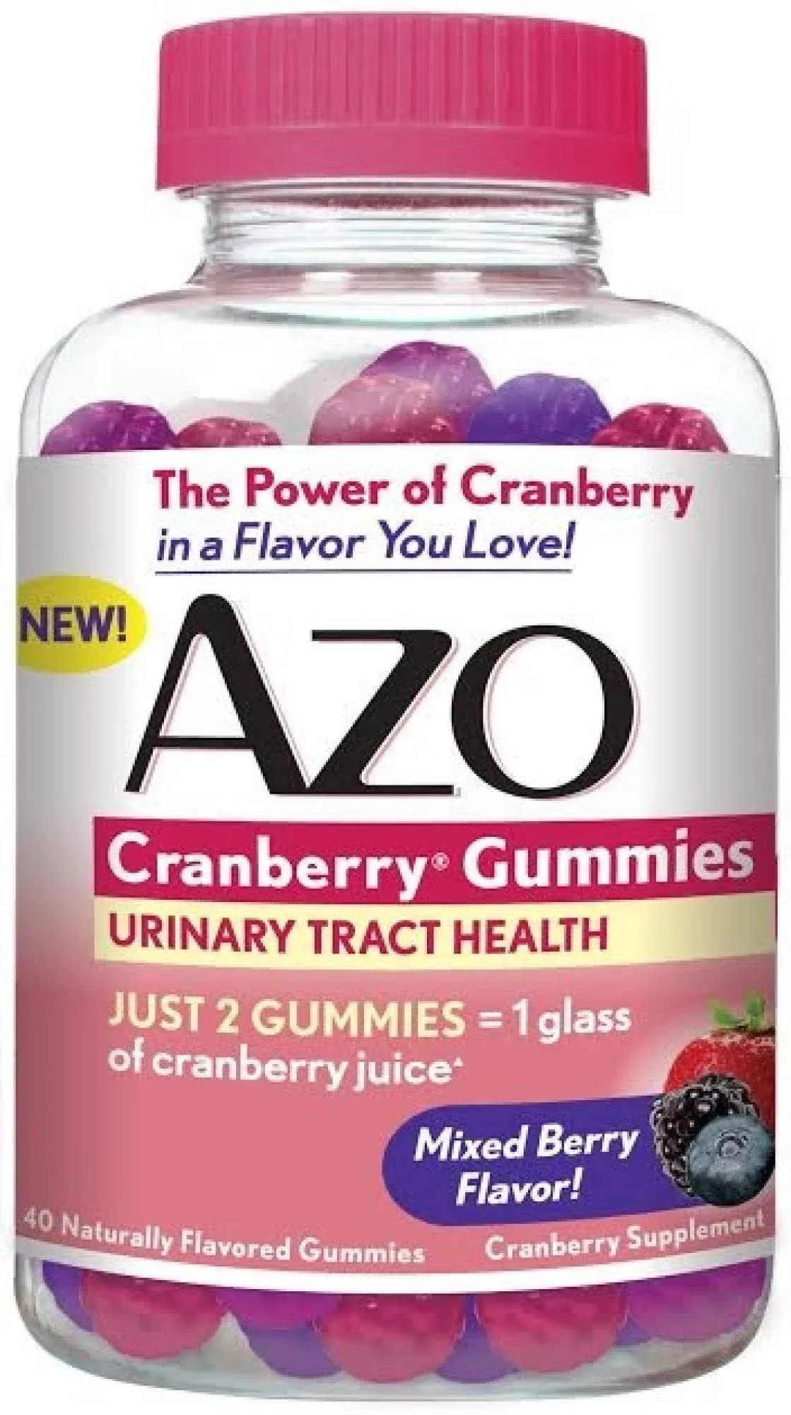 Azo Cranberry Gummies - 40 Count