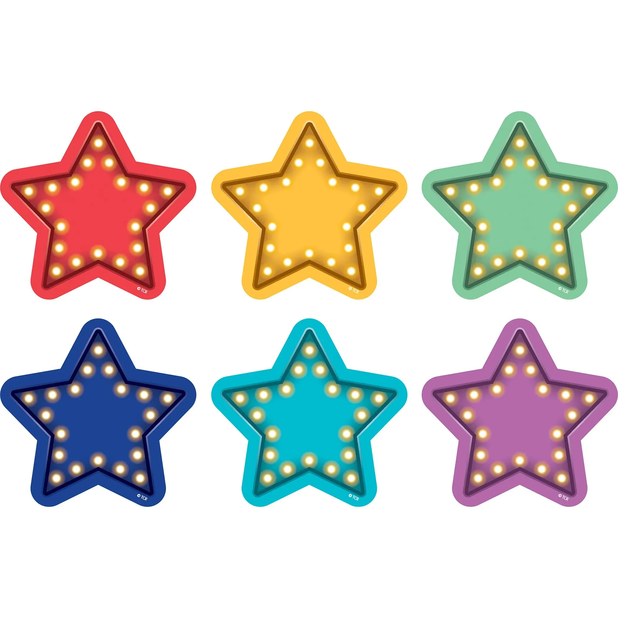 Marquee Stars Vinyl Floor Markers Spot On (Pack of 6)