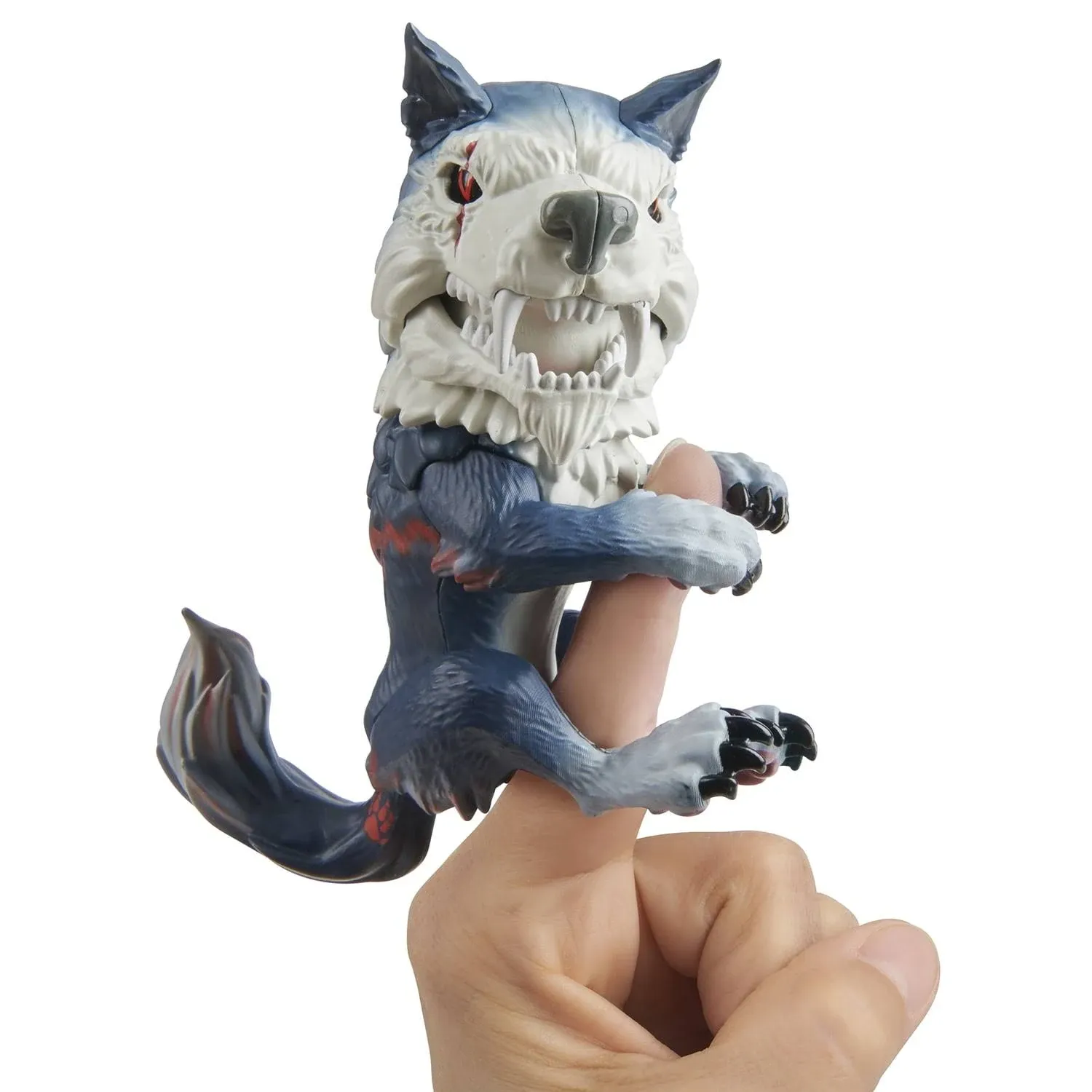 Untamed Dire Wolf by Fingerlings Midnight (Black and Red) Interactive