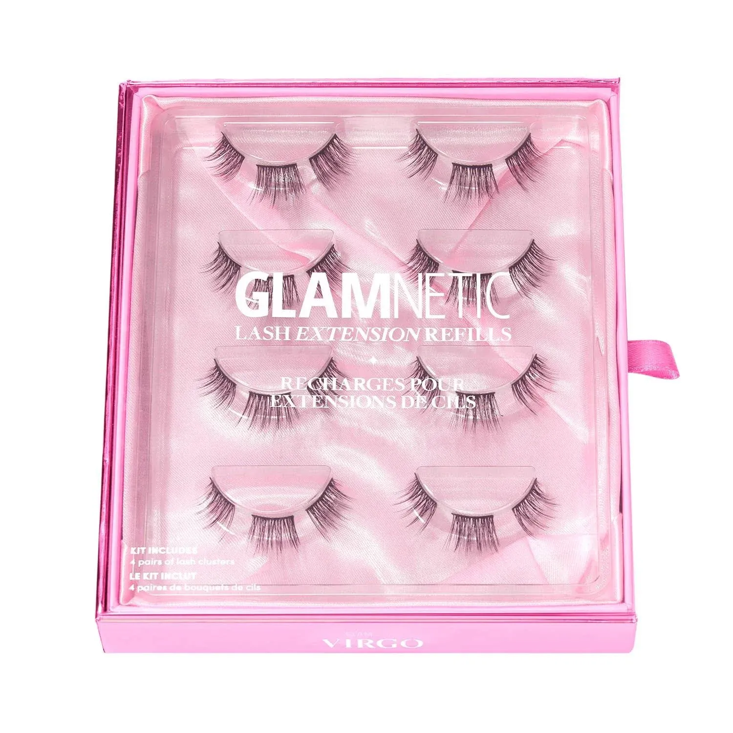 Glamnetic Lash Extension Kit Refill | Lucky Lash Clusters | Professional At Home False Eyelash Extension Kit | Salon-Quality, High Volume, Faux Mink Lashes