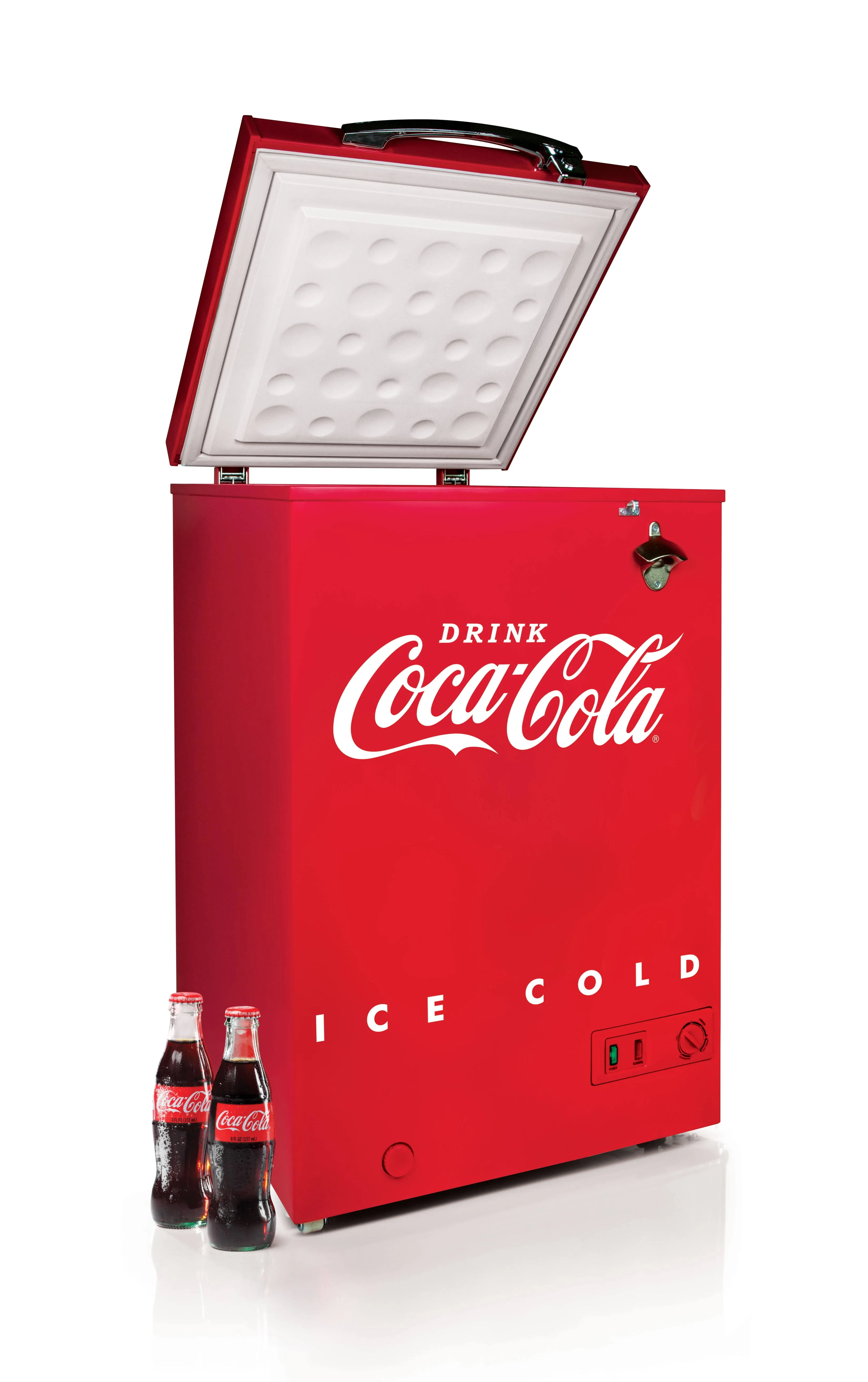 Coca-Cola 3.5 Cu. ft. Refrigerator & Chest Freezer,Red