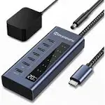 7 in 1usb USB C Hub Powered Support 10Gbps Data & Fast Charging BD206A EU