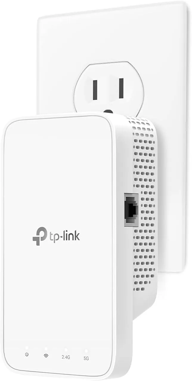 TP-Link AC1200 WiFi Range Extender (RE330), Covers Up to 1500 Sq.ft and 25 Devices, Dual Band Wireless Signal Booster, Internet Repeater, 1 Ethernet Port (Renewed)