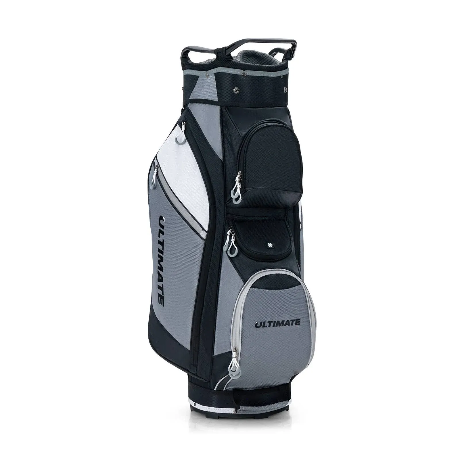 14-Way Golf Cart Stand Bag with Waterproof Rain Hood | Costway